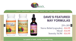 Desktop Screenshot of daveshealth.com